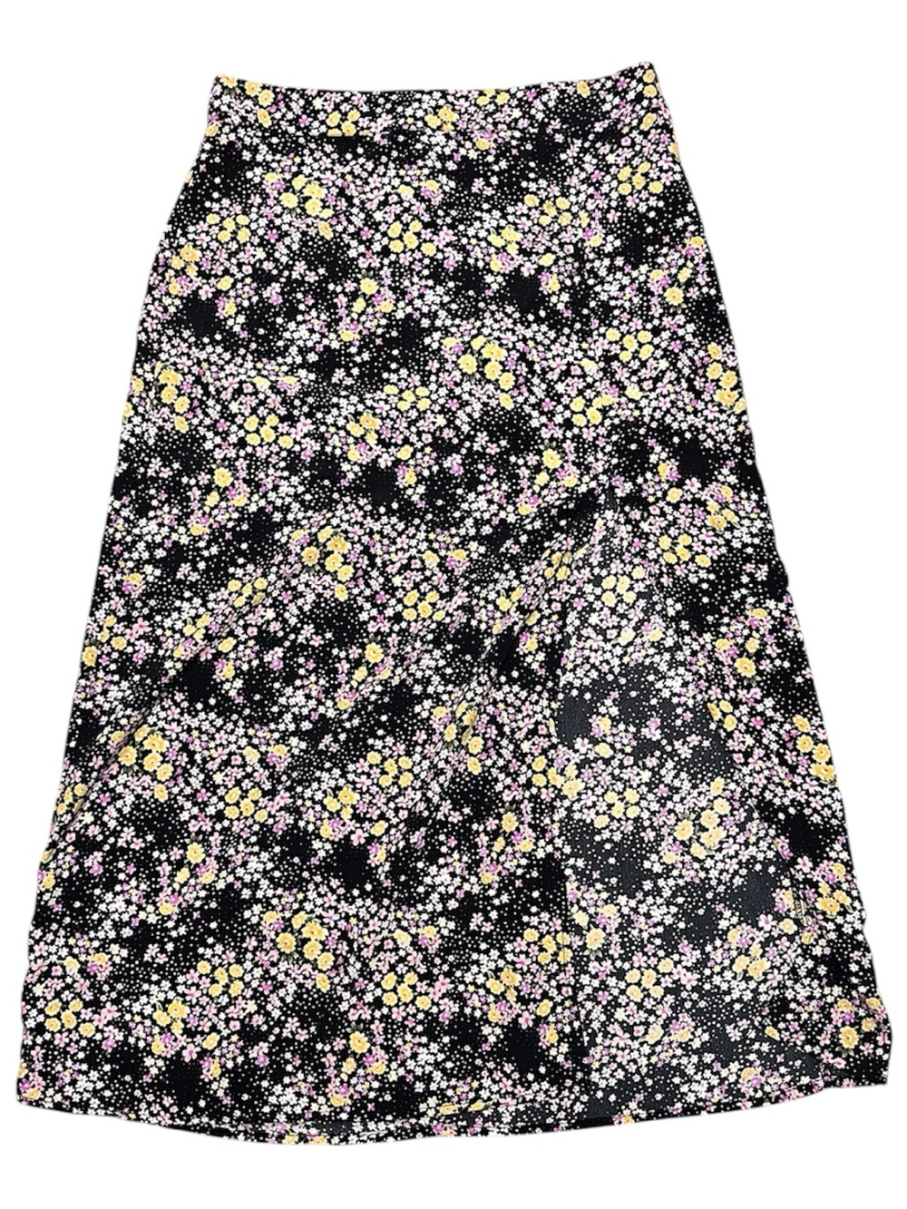 Forever 21 Black Floral Maxi Skirt